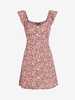 ZAFUL Mini Robe Fleur Boutonnée à Volants M