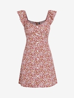 ZAFUL Mini Robe Fleur Boutonnée à Volants M