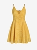 ZAFUL Mini-Robe Superposée à Bretelle Plante de Grande Taille 3xl Jaune
