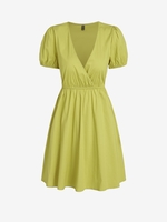 ZAFUL Mini Robe Superposée à Manches Bouffantes Fluide Xl Vert clair
