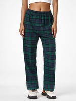 ZAFUL Pantalon à Carreaux Taille Haute à Jambe Large L Vert profond