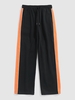 ZAFUL Pantalon à Jambe Droite en Couleur Jointive en Laine L Noir