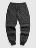ZAFUL Pantalon aux Pieds de Poutre à Cordon en Couleur Unie S Noir