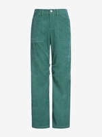 ZAFUL Pantalon avec Poche à Jambe Large en Velours Côtelé M Vert profond