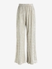 ZAFUL Pantalon Brillant Plissé à Jambe Large S Gris clair