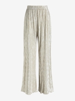 ZAFUL Pantalon Brillant Plissé à Jambe Large S Gris clair
