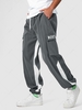 ZAFUL Pantalon Cargo de Jogging à Lettre BOSTON en Blocs de Couleurs Xxl Gris foncé