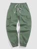 ZAFUL Pantalon Cargo de Jogging avec Multi-Poches Xl Vert clair