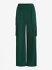 ZAFUL Pantalon Cargo Droit en Couleur Unie avec Poches S Vert profond