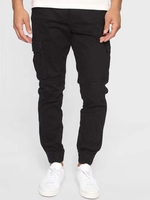 ZAFUL Pantalon Cargo en Couleur Unie avec Multi-Poches Streetwear Xl Noir