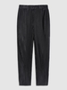 ZAFUL Pantalon Décontracté Plissé Long en Couleur Unie Xl Noir