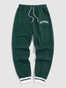 ZAFUL Pantalon de Jogging avec Lettre CALIFORNIA à Cordon L Vert profond