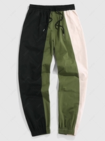 ZAFUL Pantalon de Jogging en Blocs de Couleurs à Cordon Xxl