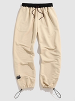 ZAFUL Pantalon de Jogging Jointif en Blocs de Couleurs Xl Café lumière