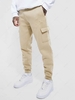 ZAFUL Pantalon de Jogging Lettre Brodée à Rabat avec Poche à Rabat en Laine M Café lumière