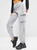 ZAFUL Pantalon de Survêtement avec Poches S Gris clair