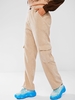 ZAFUL Pantalon Droit à Taille Haute en Velours Côtelé avec Poche M Café lumière
