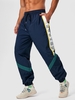 ZAFUL Pantalon Sportif à Lettre BOSTON en Blocs de Couleurs M Bleu profond