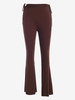 ZAFUL Pantalon Sportif Évasé Découpé à Taille Haute S Café profond