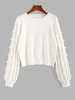ZAFUL Pull à Goutte Epaule Xl Blanc
