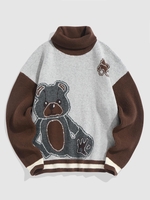 ZAFUL Pull Maille Motif D