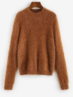 ZAFUL Pull Simple Fourré S Café