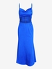 ZAFUL Robe Croisée Découpée en Avant S Bleu