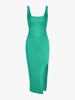 ZAFUL Robe Débardeur Mi-Longue à Fente Haute Détaillé L Vert