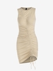 ZAFUL Robe Débardeur Moulante Plissée S Café lumière