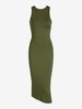 ZAFUL Robe de Débardeur Fendue Croisée Ouverte en Arrière S Vert profond