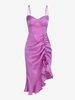 ZAFUL Robe de Soirée à Bretelle Brillante Plissée à Volants d