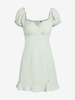 ZAFUL Robe Fendue à Manches Bouffantes à Volants L Vert clair