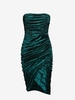 ZAFUL Robe Tube Tulipe en Velours à Volants S Vert profond