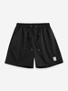 ZAFUL Short à Label Design en Couleur Unie à Cordon S Noir