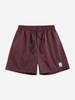 ZAFUL Short à Label Design en Couleur Unie à Cordon Xl Rouge foncé