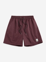 ZAFUL Short à Label Design en Couleur Unie à Cordon Xl Rouge foncé
