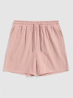 ZAFUL Short Bermudas Décontracté avec Poches à Cordon Xl Rose clair