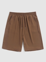ZAFUL Short Bermudas Simple avec Poche à Cordon Xl Café