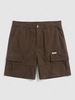 ZAFUL Short Cargo Applique en Couleur Unie en Velours Côtelé Xl Café profond