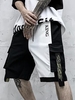 ZAFUL Short Cargo Bicolore à Slogan BE HAPPY S Noir