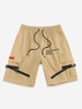 ZAFUL Short Cargo Bouclé Lettre Graphique à Cordon Streetwear S Café lumière