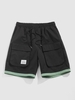 ZAFUL Short Cargo en Blocs de Couleurs Streetwear Xl Noir