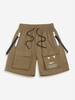 ZAFUL Short Cargo Graphique Sourire Zippé L Café