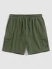 ZAFUL Short Décontracté avec Design de Multi-Poches à Cordon L Vert profond