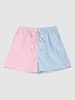 ZAFUL Short Décontracté Bicolore à Cordon S Bleu clair