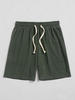 ZAFUL Short de Base Décontracté en Couleur Unie S Vert profond