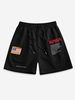 ZAFUL Short de Sport à Imprimé Lettre Graphique S Noir
