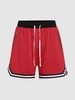 ZAFUL Short de Sport Rayé en Tissu en Maille Streetwear Xl Rouge