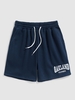 ZAFUL Short de Sweat Lettre OAKLAND Brodée à Cordon en Molleton Doublé Style Blokecore Xl Bleu profond