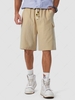 ZAFUL Short Longueur à Genou Simple avec Poche à Cordon M Café lumière